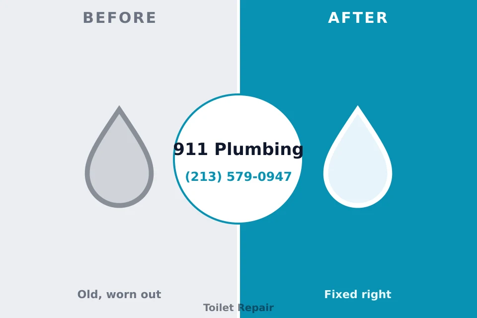 Before and after: plumbing repair Lincroft, NJ